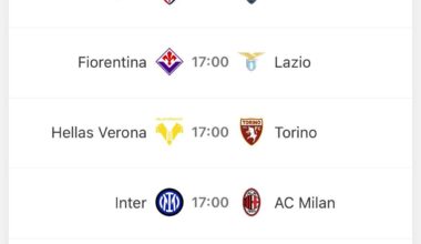 Kickoff Times - Are these likely to change or have I got it wrong?