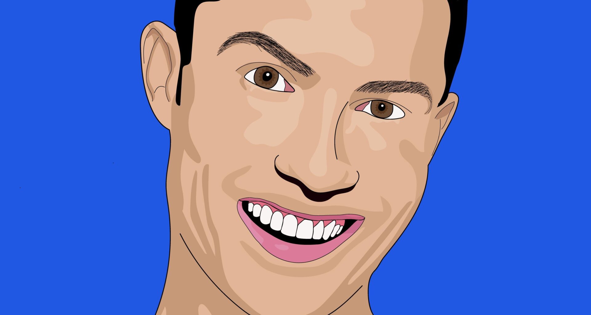 I drew a portrait of Ronaldo