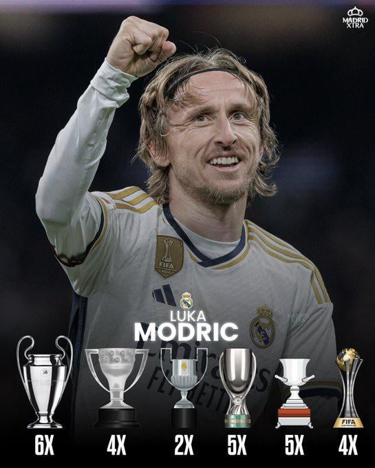 Luka Modric becomes the most decorated player in Real Madrid history 🏆