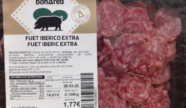 Es retira del mercat un lot de Fuet Ibèric Extra per salmonel·la