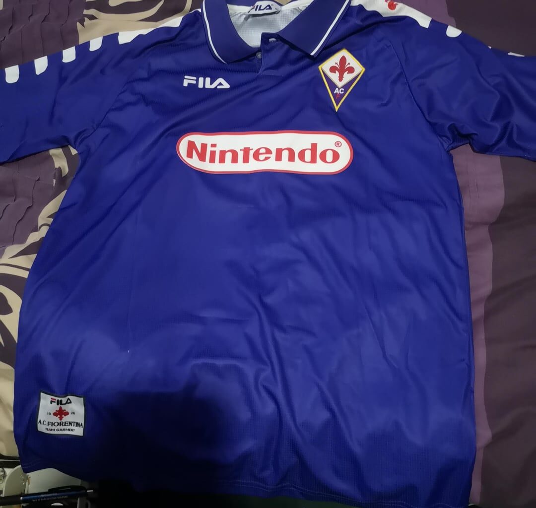 Something a bit more niche, just bought this! Does anyone know why Nintendo sponsored Fiorentina?