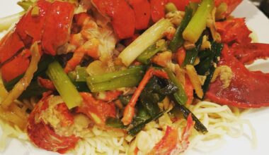 lobster noodles homemade