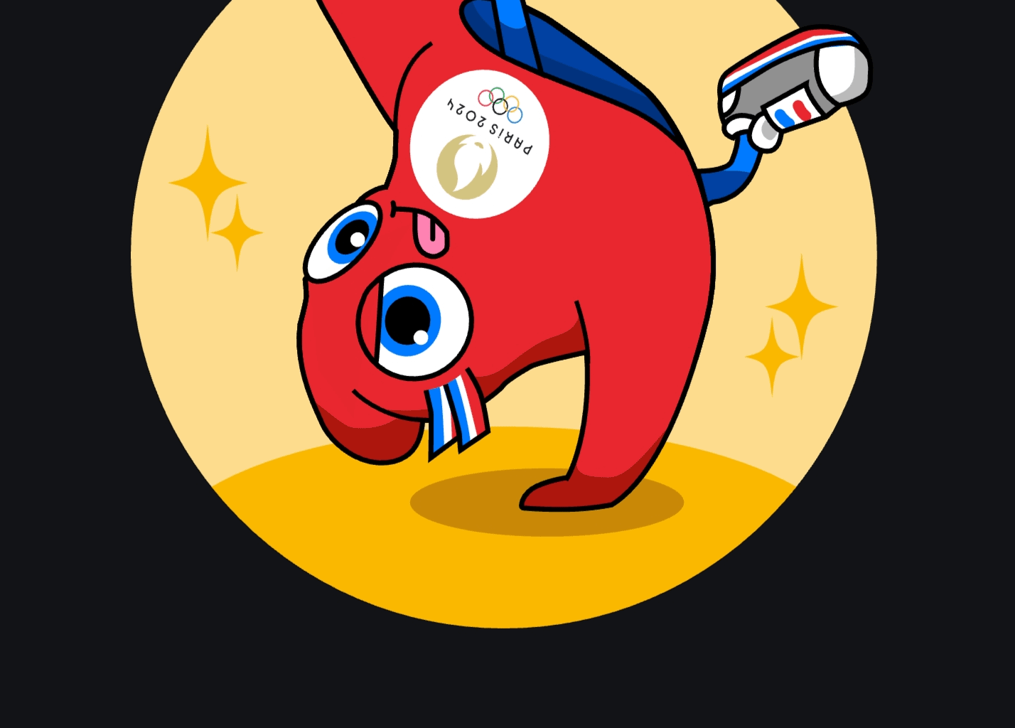 Got the best mascot for my Visa Olympics