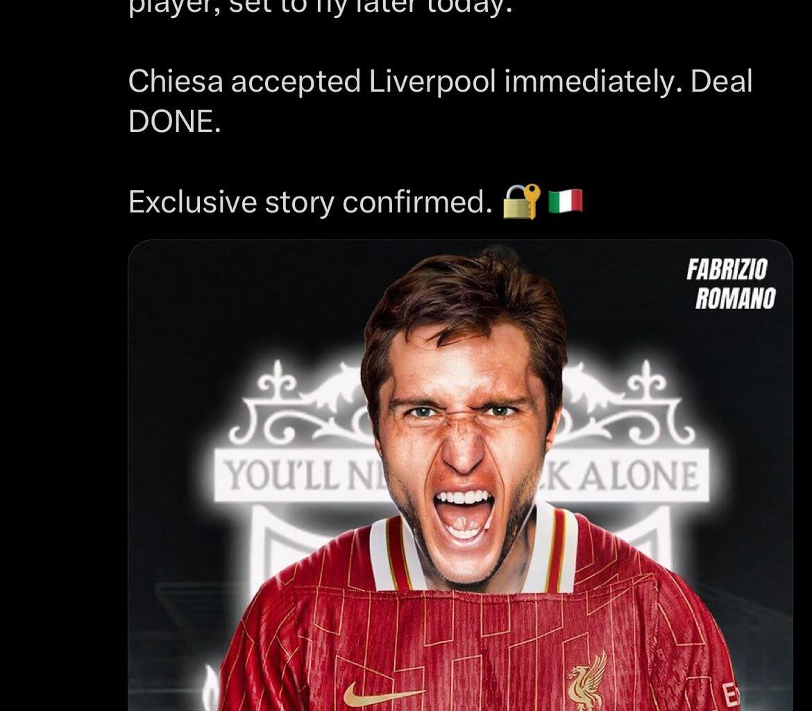 Chiesa to Liverpool