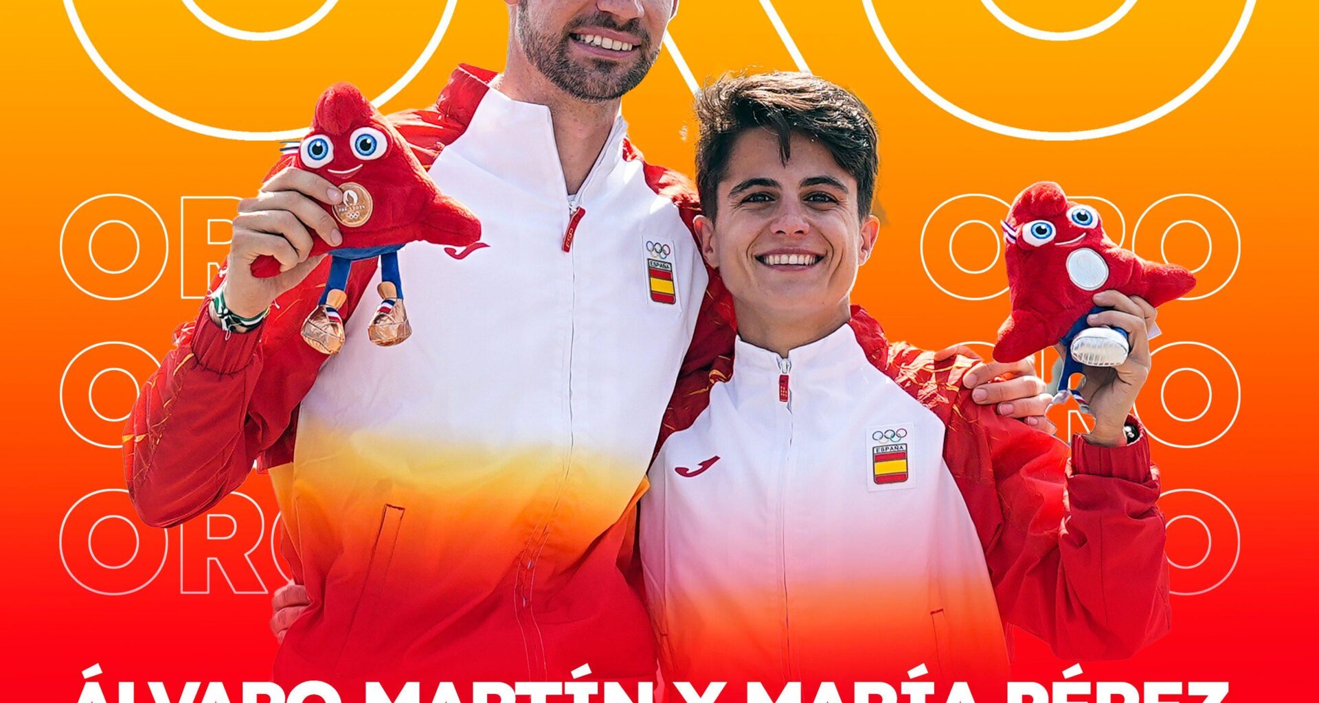 The first #gold of Day 12 goes to Spain! 

Maria Perez & Alvaro Martin take victory in the first-ever marathon race walk relay mixed. It's a first gold for Spain in any race walk event since Barcelona 1992.