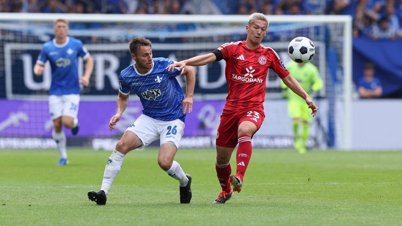 [2. Bundesliga] Eigentor und Platzverweis: Vorteil Düsseldorf im Kräftemessen mit Darmstadt