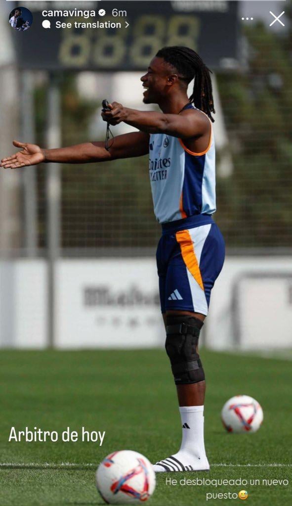 Camavinga: “I have unlocked a new position: Referee.”