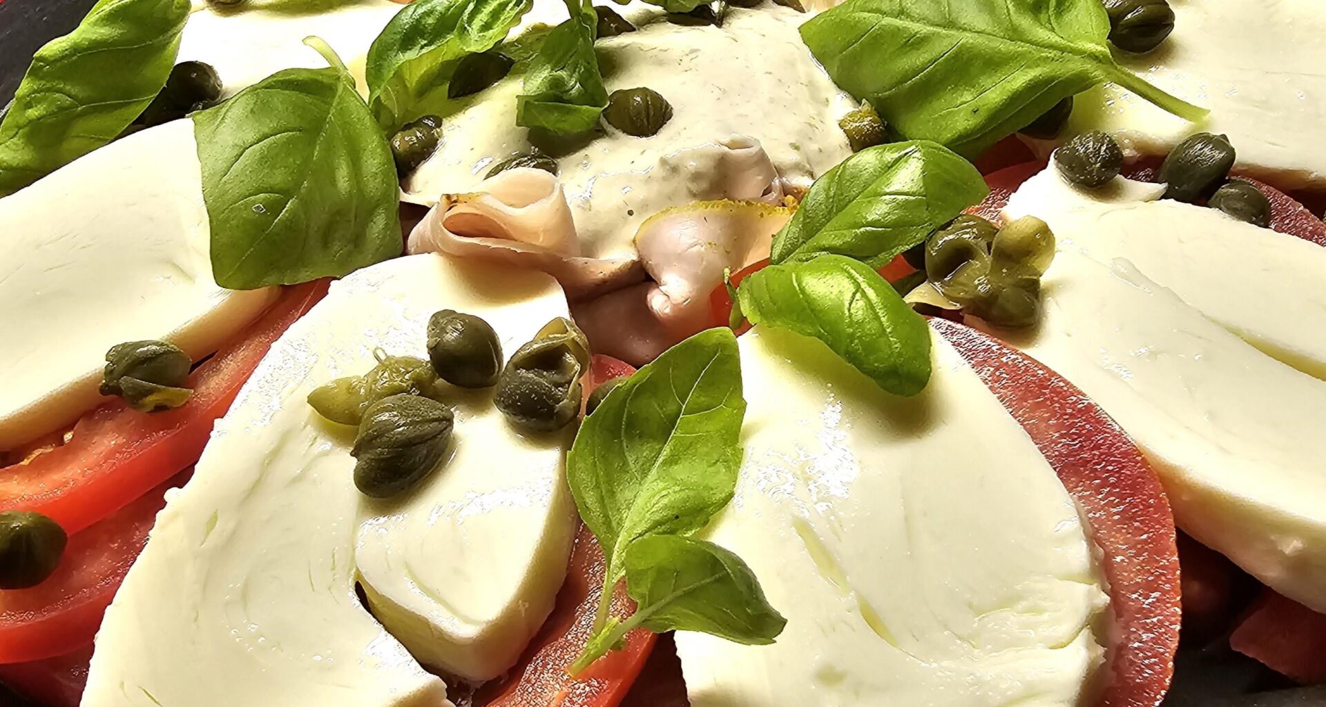 Caprese with a little vitello tonnato