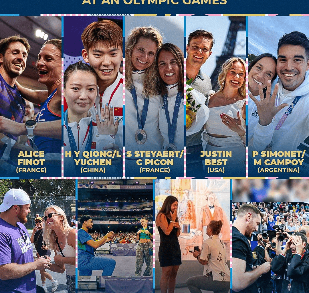 Nine Marriage Proposals at Paris Olympics, The most at any Olympic Games