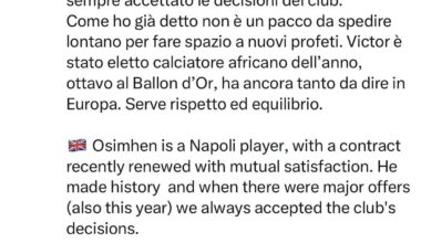 Tweet that didn’t age well. Victor Osimhen is officially out of the Napoli’s players list.