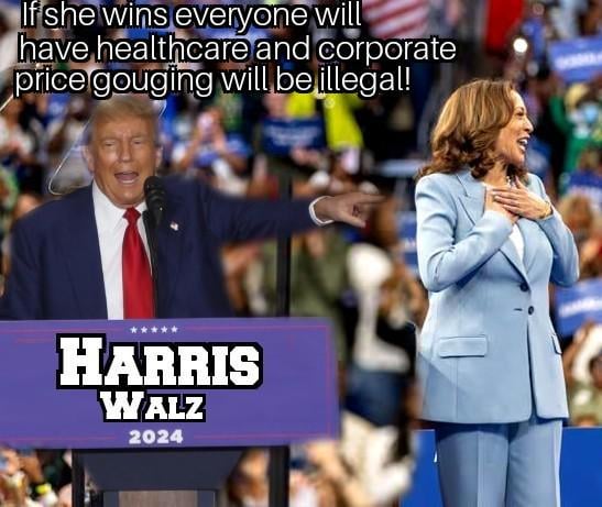 Is Trump starting to campaign for Harris?