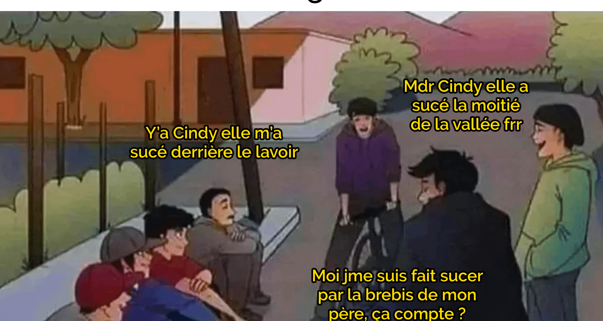 Venez on fume tout ce qu'on trouve dans les champs et sur les troncs !