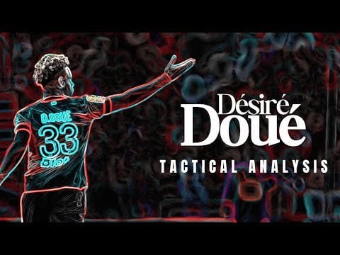 Tactical Analysis on Désiré Doué, the latest Luis Campos signing to revitalise PSG's midfield.