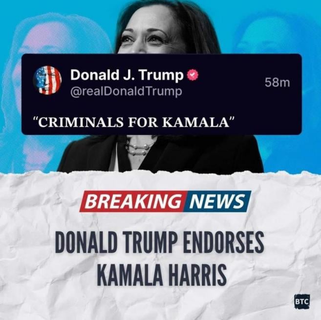 Trump makes stunning endorsement