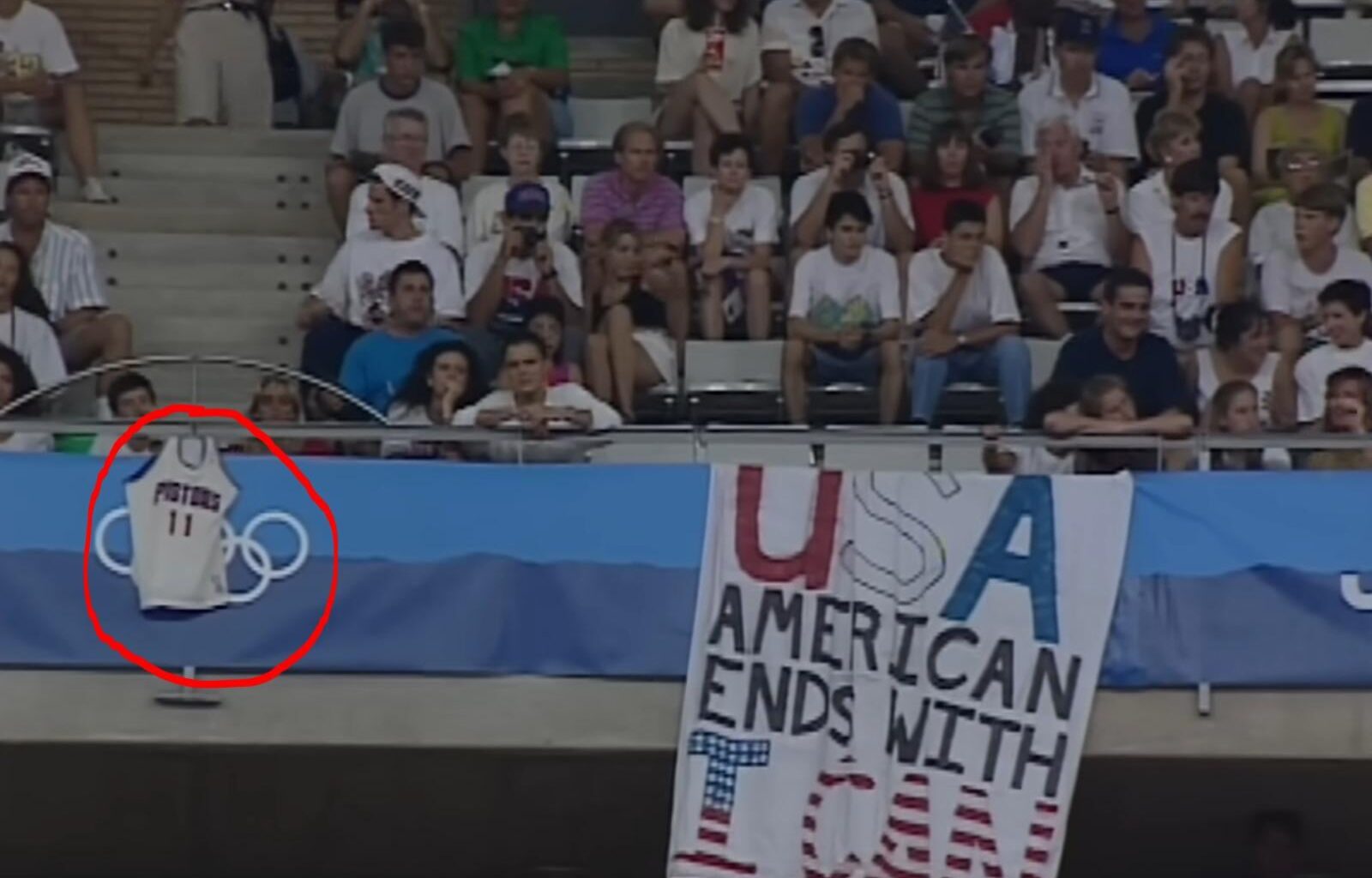 I caught this frame from a video of the '92 Olympics Basketball