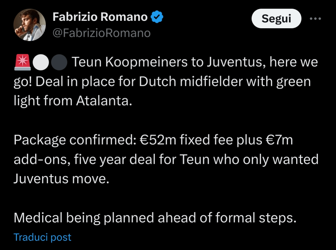 Koop to Juventus