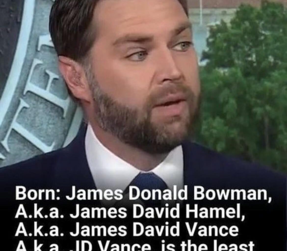 Over the course of his 39 years, Vance’s first, middle, and last names have all been altered in one way or another, very Weird.