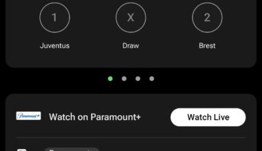 Friendly against Brest on Paramount+