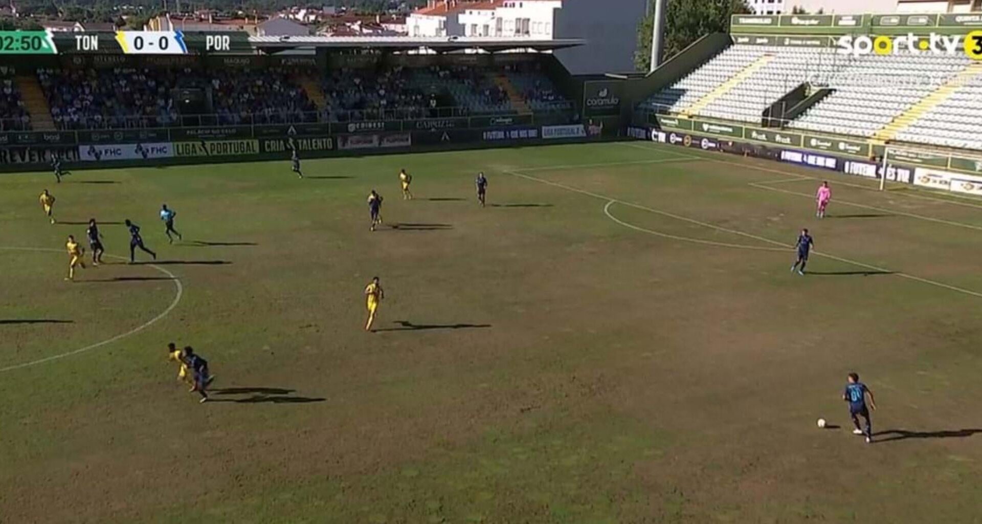 Que se passou com o relvado do Tondela?