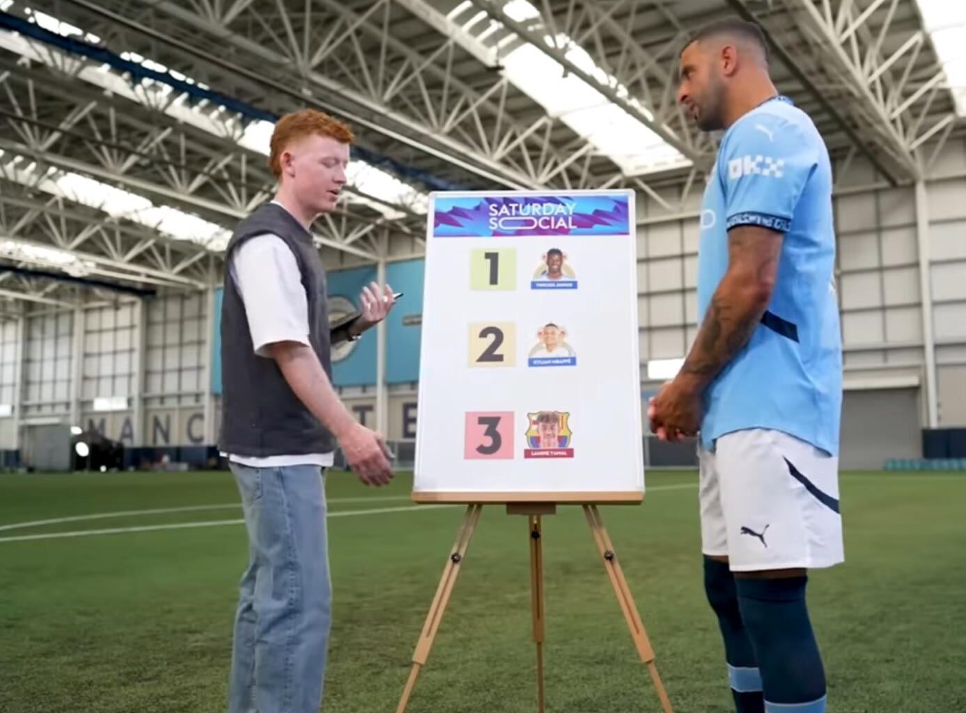 Kyle Walker ranked Vini Jr. ahead of Mbappe for the best wingers.
