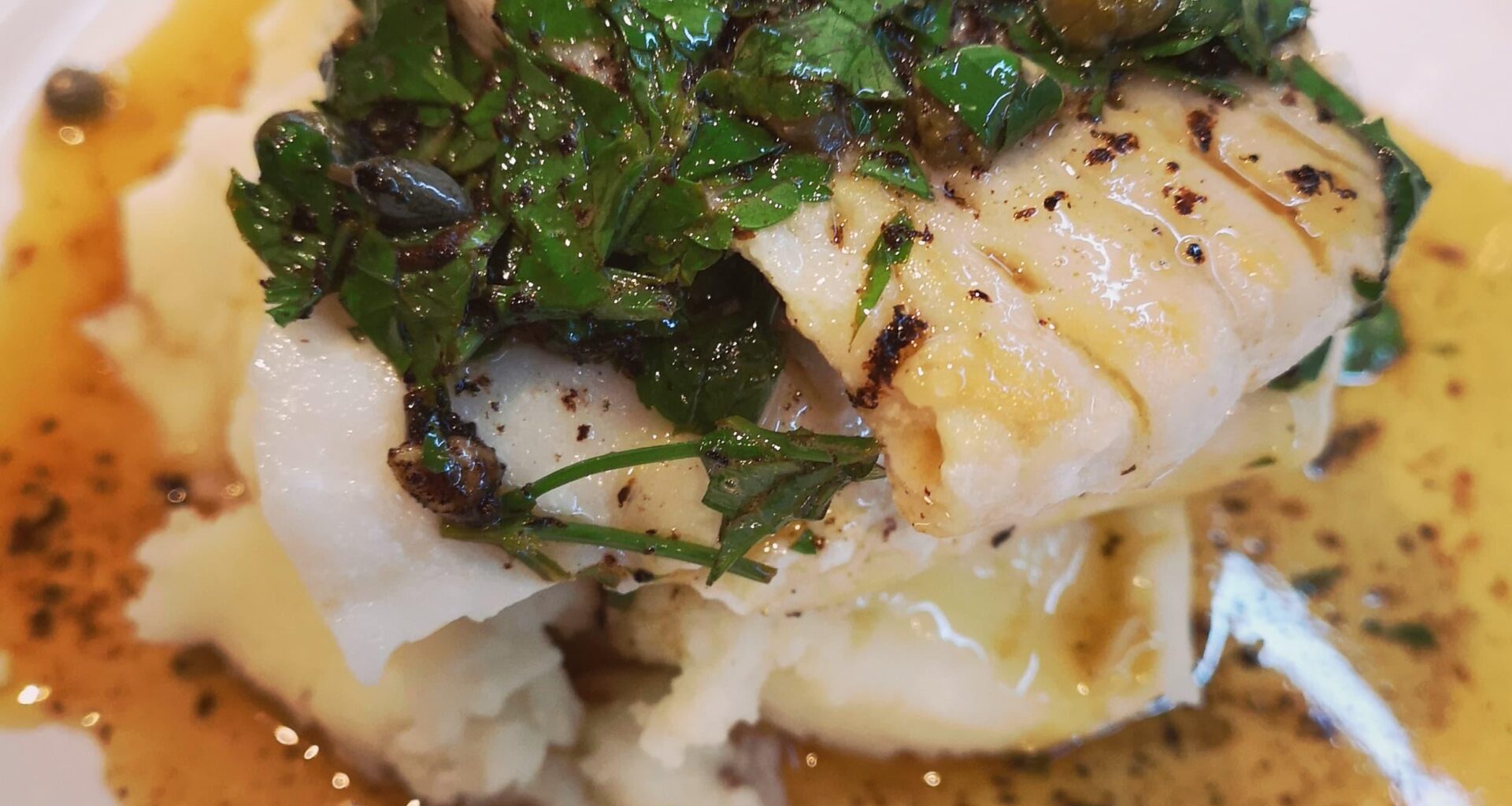 fish with brown butter sauce