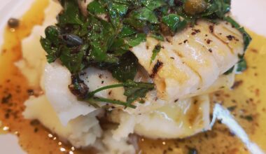 fish with brown butter sauce