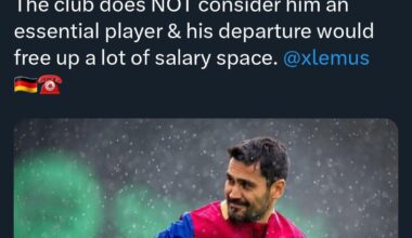 Gundogan may be leaving Barca this summer
