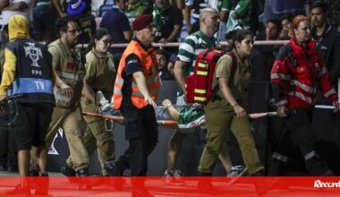 Hematoma e trinta pontos na cabeça: a situação da adepta ferida com estilhaços de vidro na Supertaça - Sporting - Jornal Record