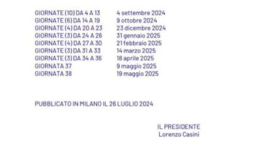 Read this when asking when game dates and times will be confirmed