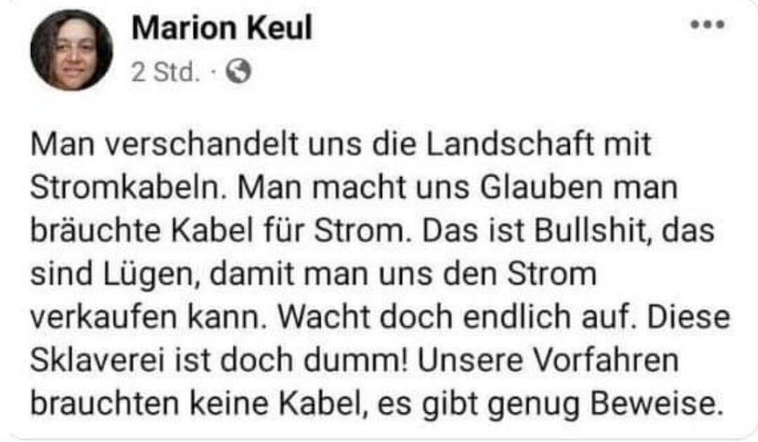Wenn man im Oberstübchen zu wenig Strom hat.