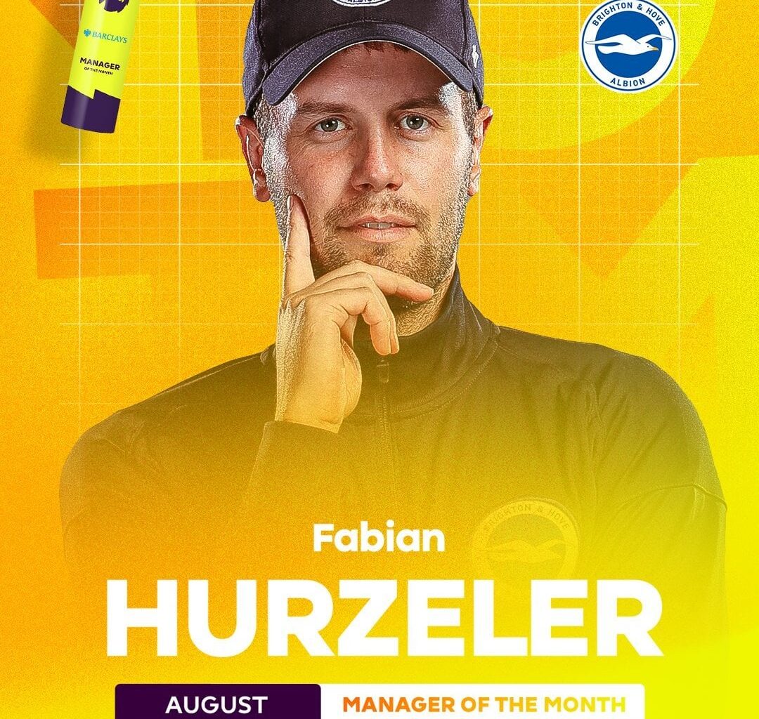 Fabian Hurzeler wins Manager of the Month