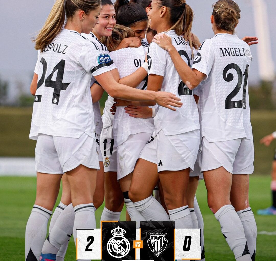 Full Time: Real Madrid W 2 - 0 Athletic Club W | Olga Carmona 18', Own Goal 23'