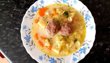 Meatballs soup