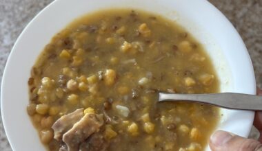 Caldomillo, typical food from the Canary Islands, specifically Lanzarote.