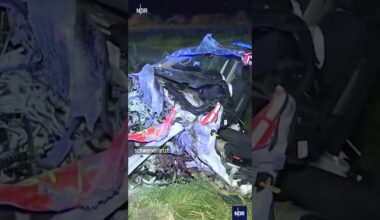 Heli-Retter: Nachteinsatz auf der Autobahn  #ndr#doku #helikopter #notfallsanitäter #notfall #shorts