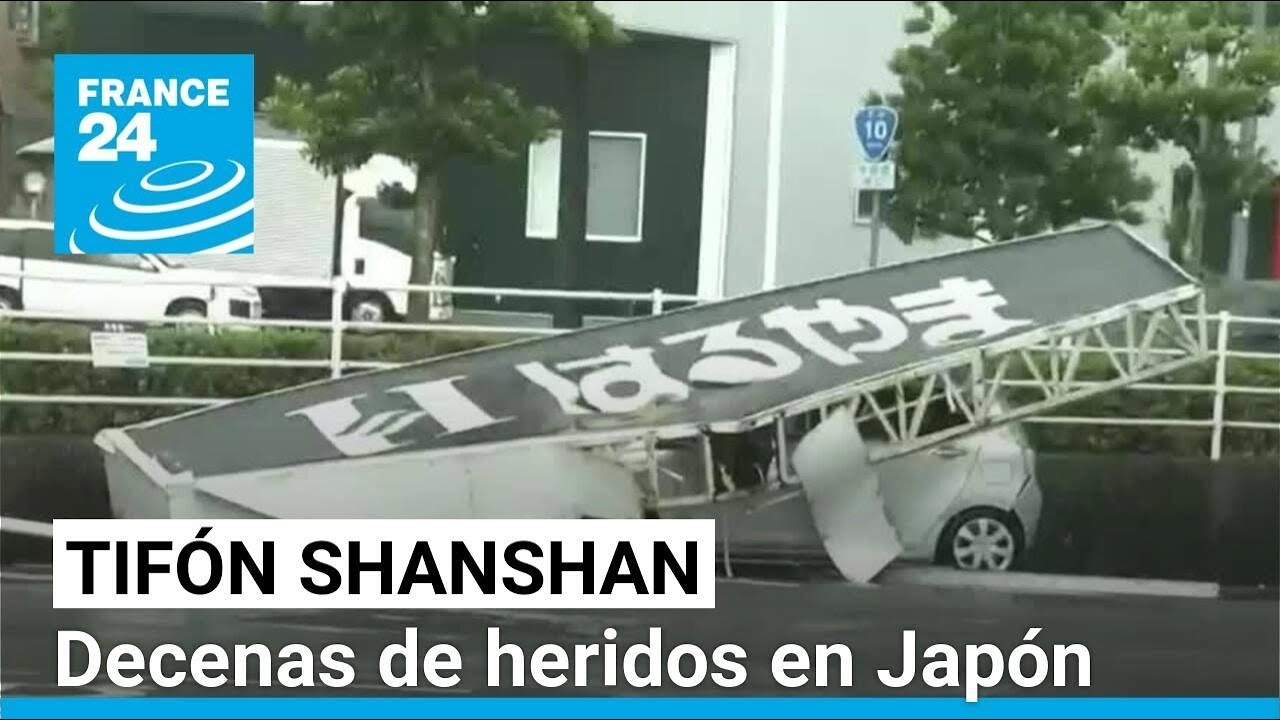 Tifón Shanshan llega a Japón; casi un millón de personas llamadas a evacuar • FRANCE 24
