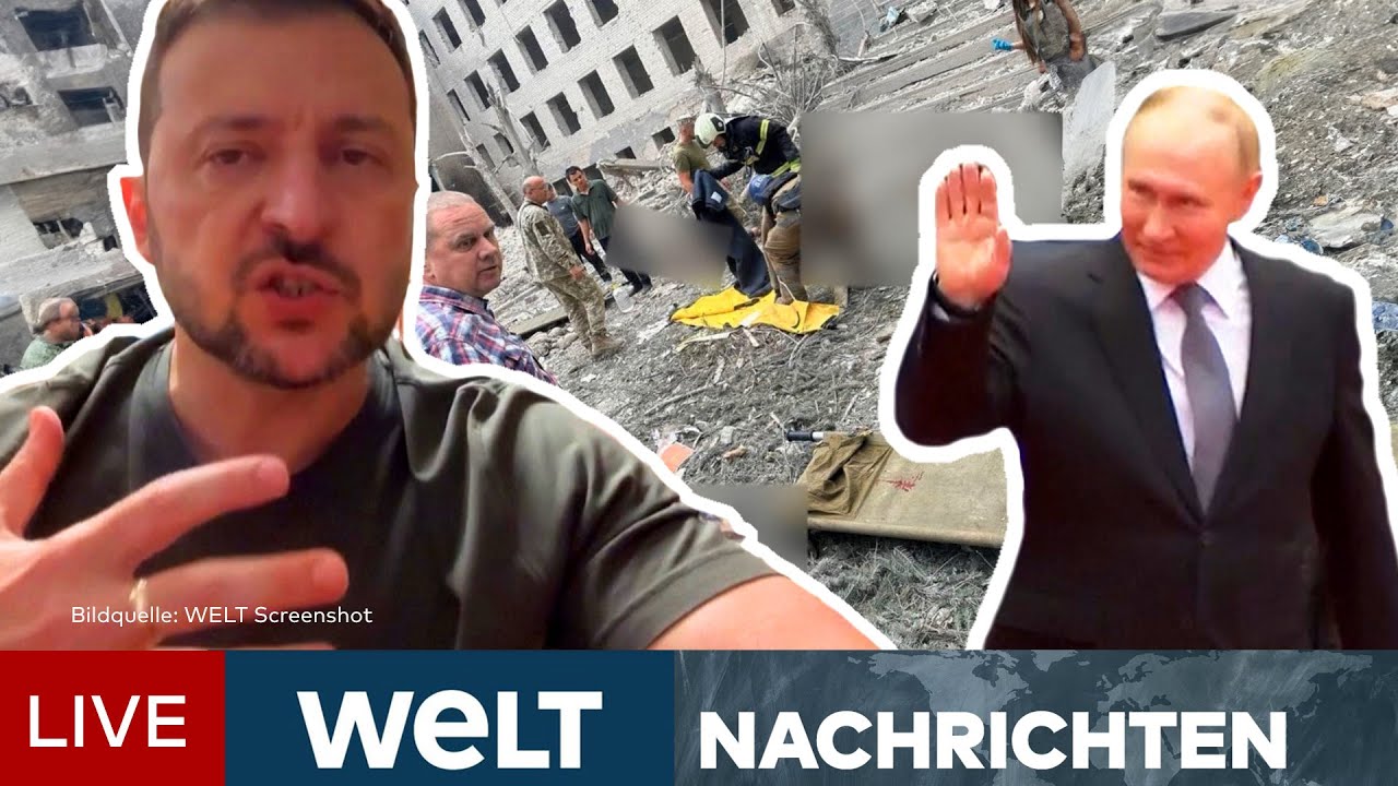 PUTINS KRIEG: Über 50 Tote! Ukraine trauert nach russischem Raketenangriff! | LIVESTREAM