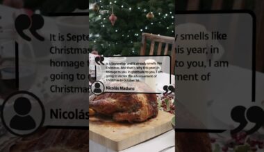 Venezuela's mad dictator changes date of CHRISTMAS to October 1st. #thesun #venezuela #christmas
