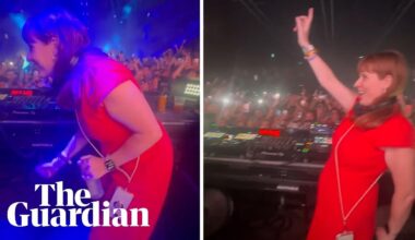 Angela Rayner spotted belting out lyrics to hit song in Ibiza nightclub