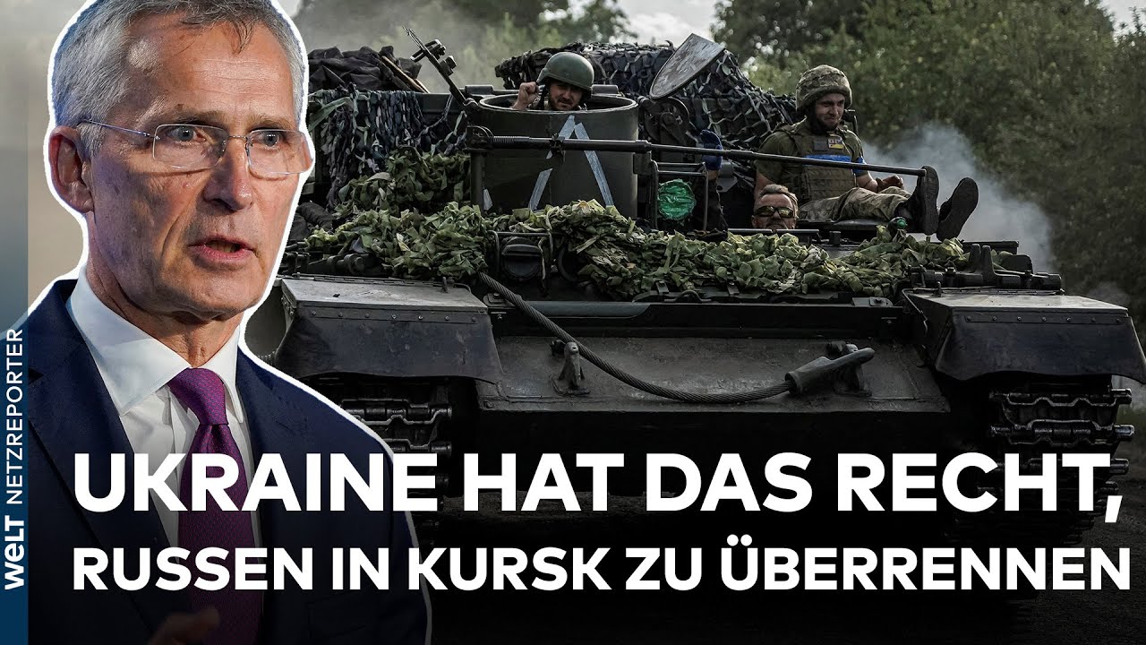 PUTINS KRIEG: NATO-Chef Stoltenberg sieht Ukraine im Recht - Kampf um russisches Kursk legitim