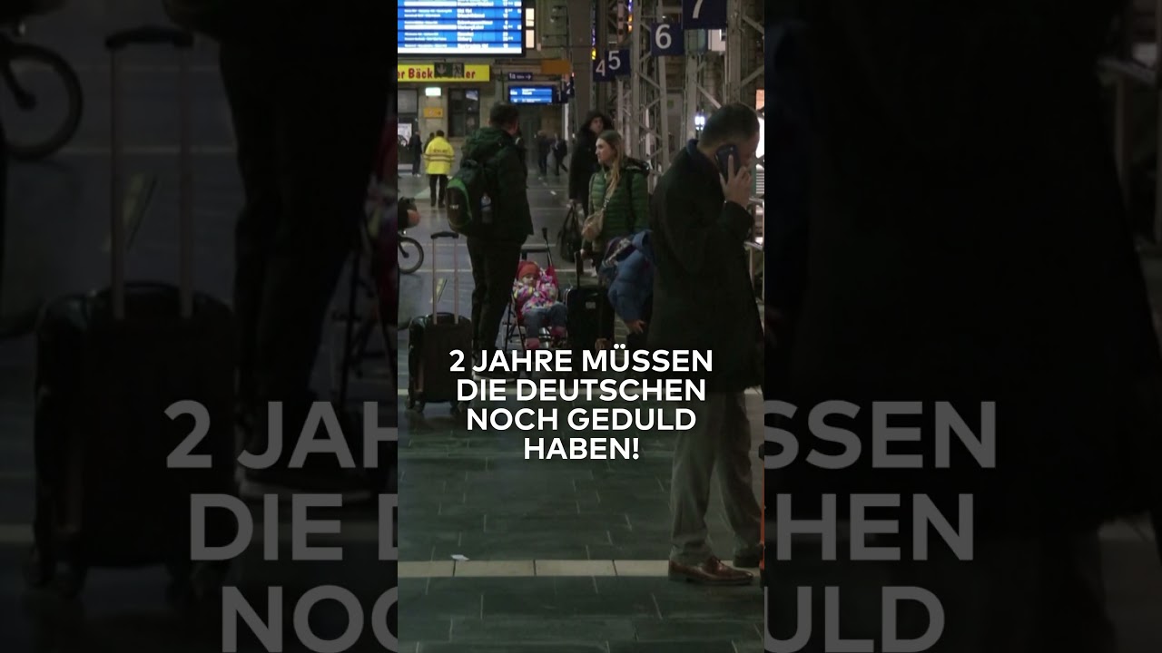 DEUTSCHE BAHN: Kontrollverlust? Fahrzeiten werden künftig nur noch geschätzt! | WELT #shorts