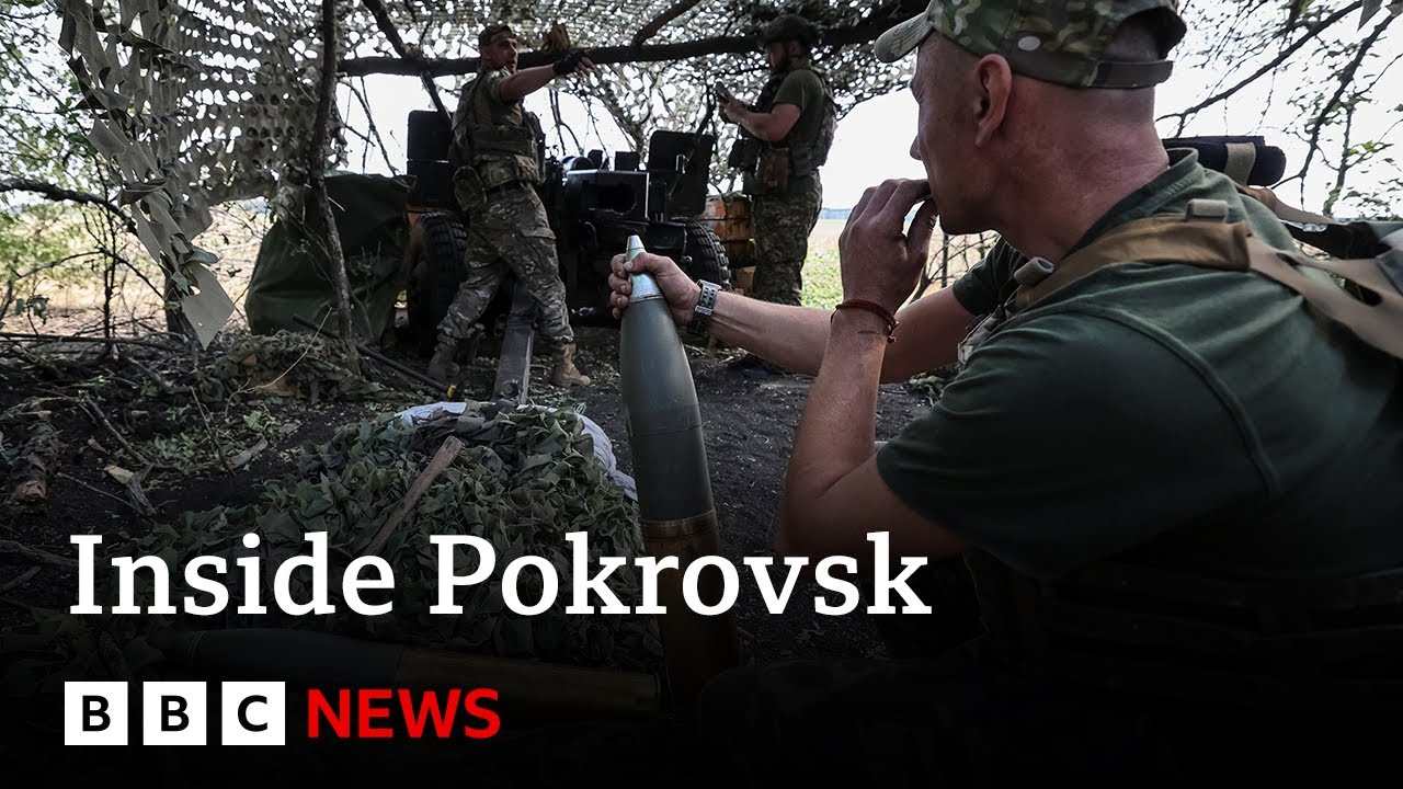 Ukraine's vital eastern town Pokrovsk in Russian sights | BBC News