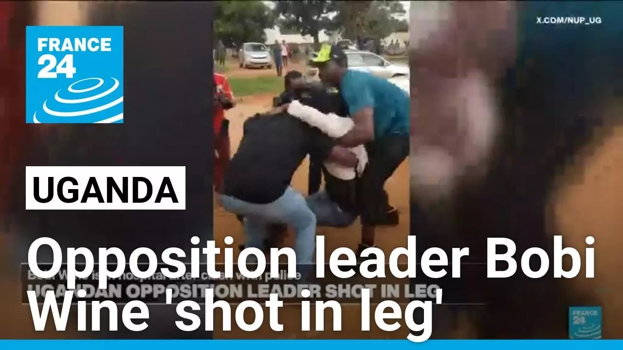 Ugandan opposition leader Bobi Wine 'shot in the leg by police' • FRANCE 24 English