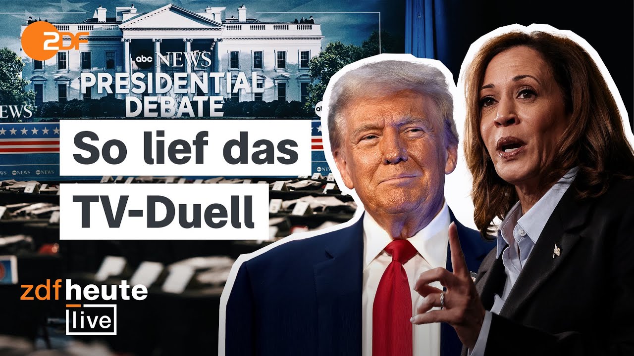 Harris vs. Trump: Die Analyse zum TV-Duell vor der US-Wahl | ZDFheute live