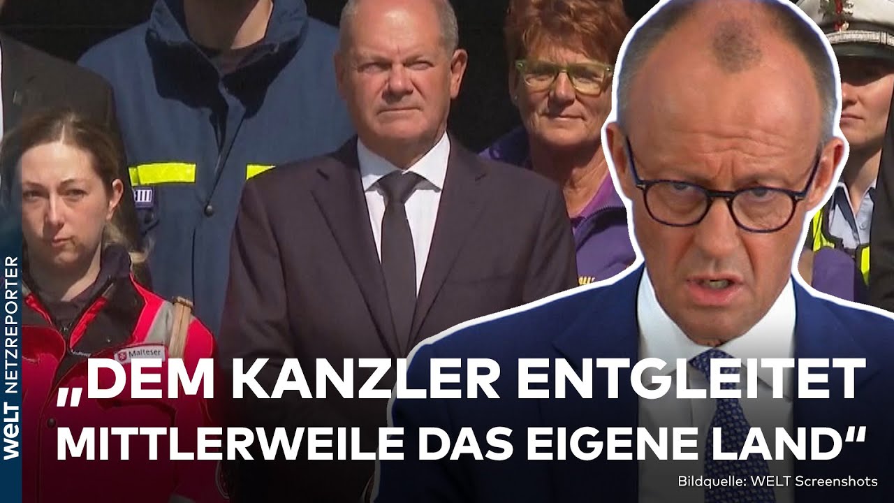 SOLINGEN: "Kanzler entgleitet mittlerweile das eigene Land" – Friedrich Merz macht Scholz Angebot