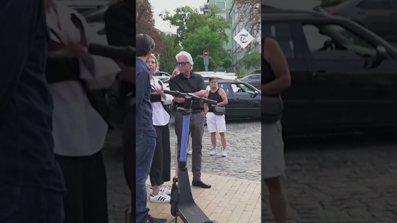 Michael Douglas visits Kyiv