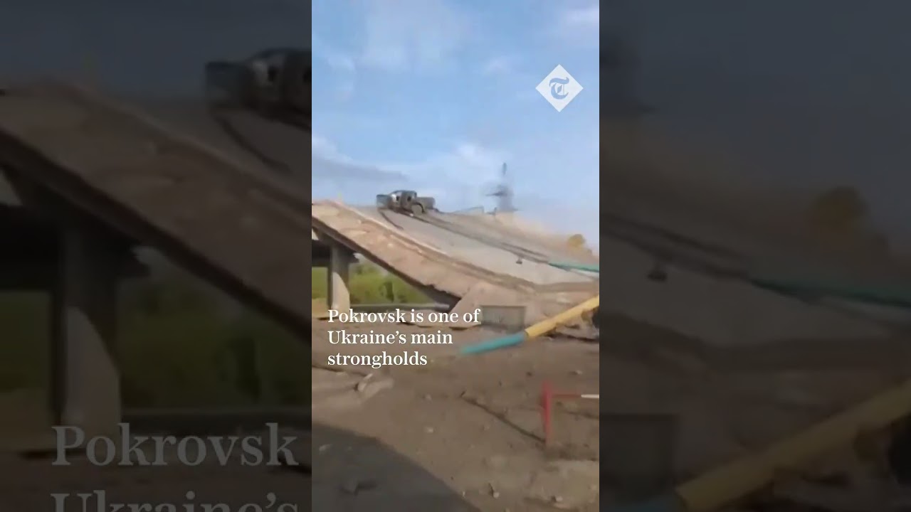 Russian strike destroys Ukrainian bridge in Pokrovsk
