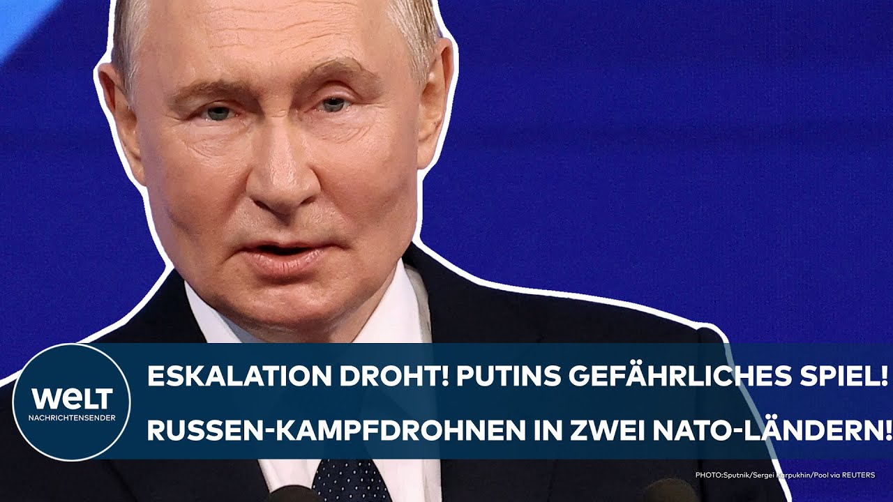 UKRAINE-KRIEG: Eskalation droht! Putins gefährliches Spiel mit dem Feuer! Drohnen auf Nato-Gebiet!