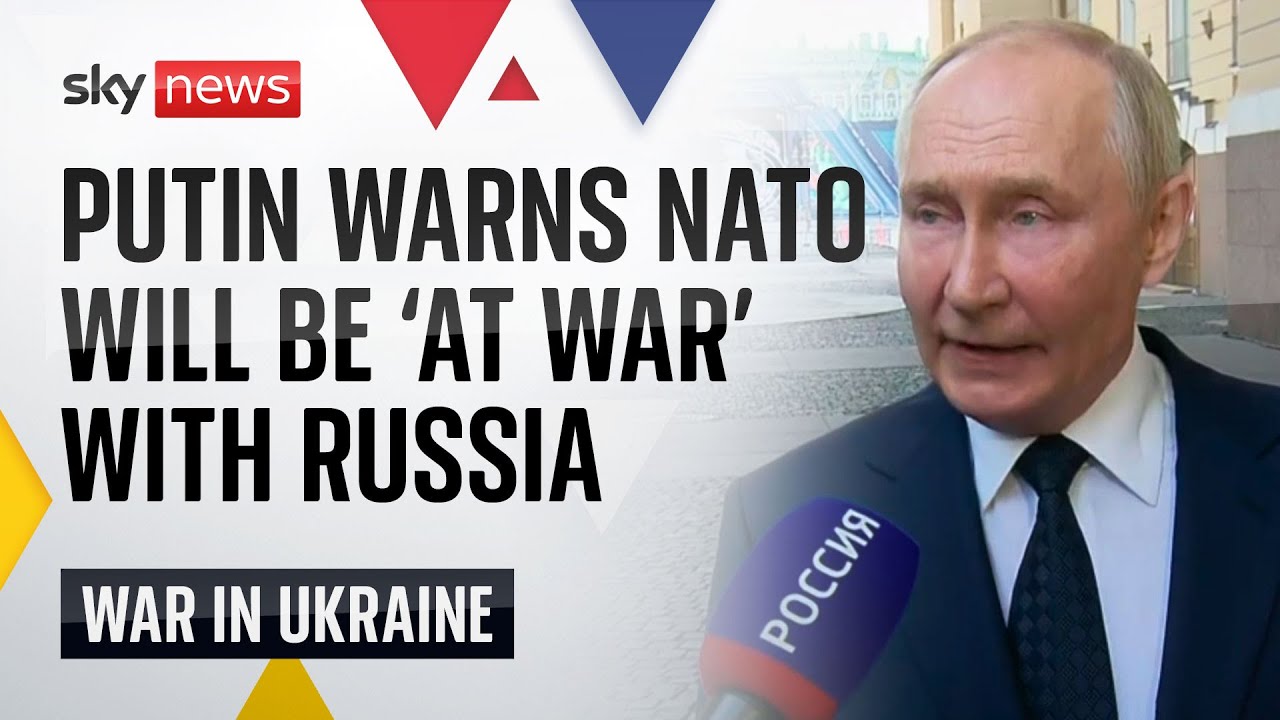 Putin warns NATO will be 'at war' with Moscow if Ukraine fires long-range missiles at Russia