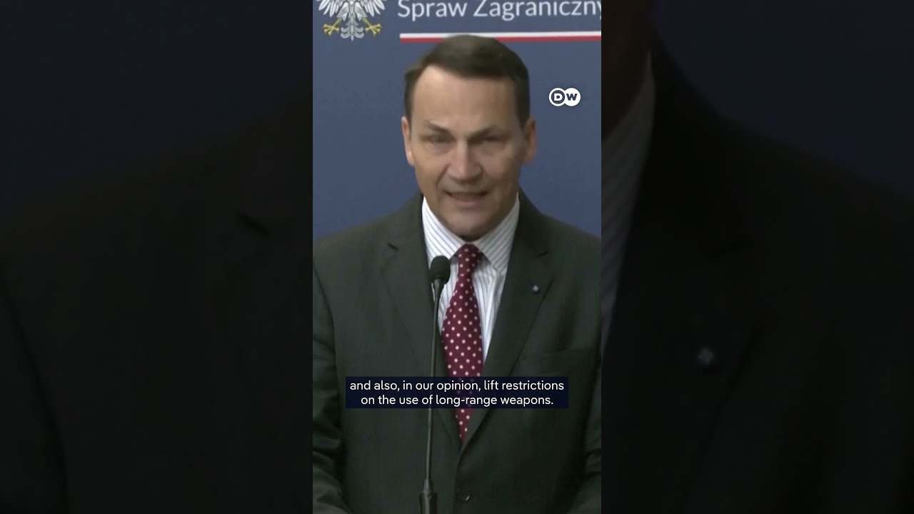 Polish FM pushes for long-range weapons and lifting of restrictions for Ukraine | DW News